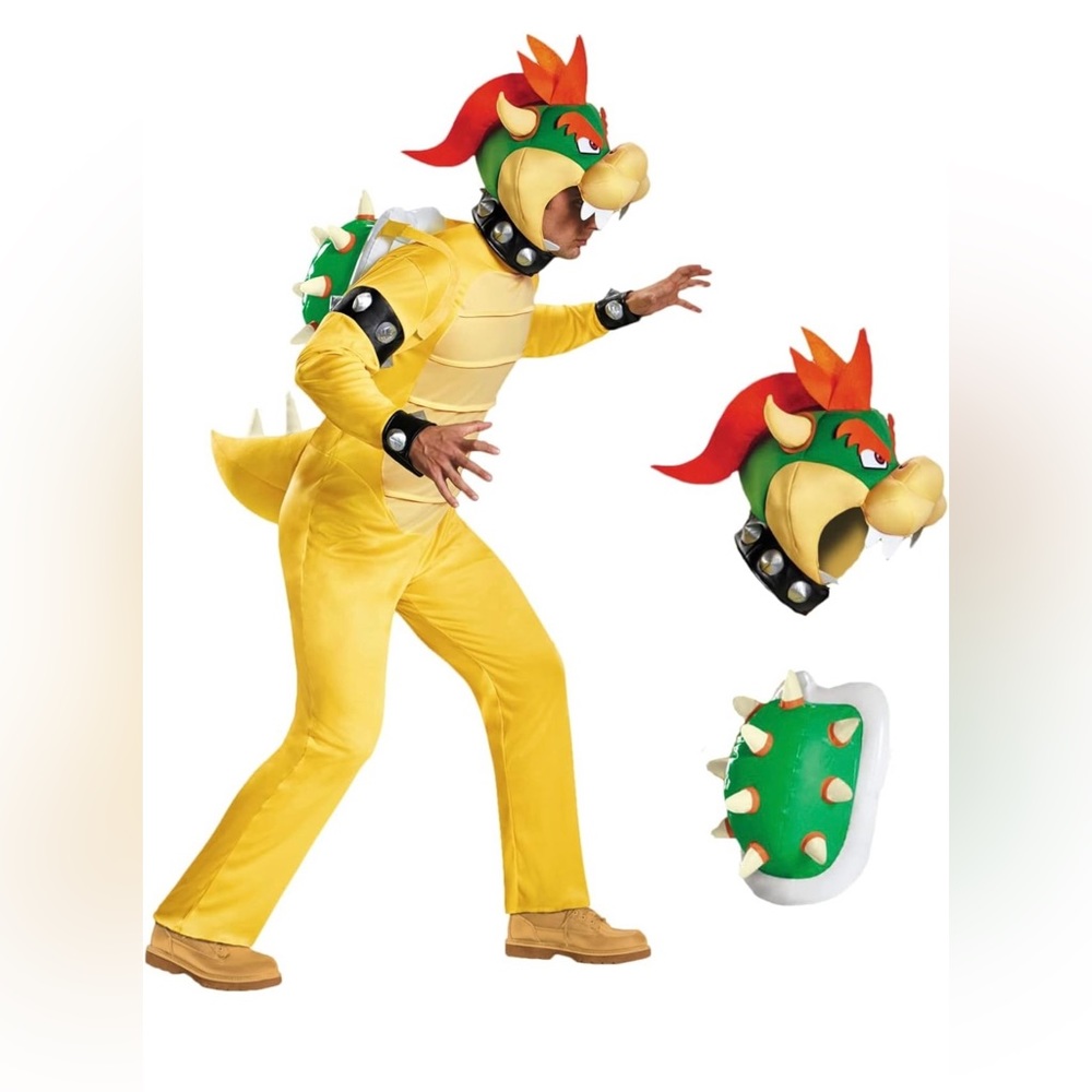 Men’s Bowser Costume Super Mario Brothers